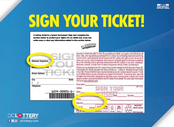 Photo Showing Where to Sign Your Ticket