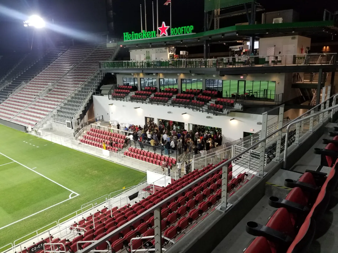 Awards reception inside Audi field 