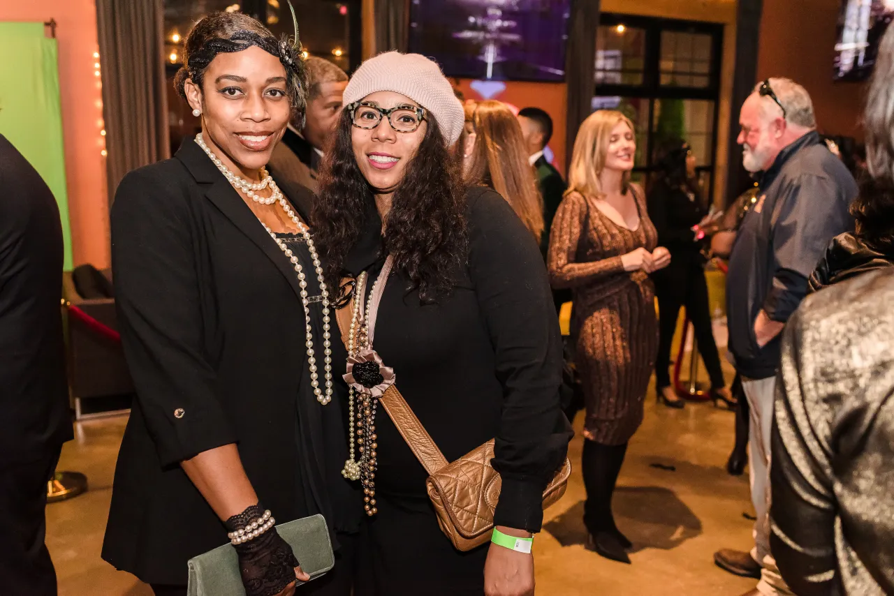 Two women posing for a photo