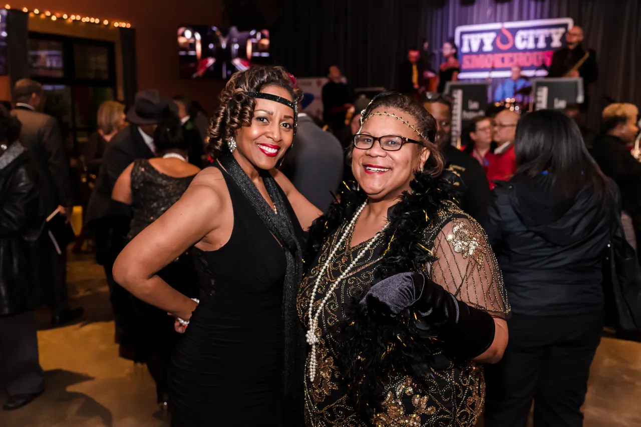 Two women posing for a photo