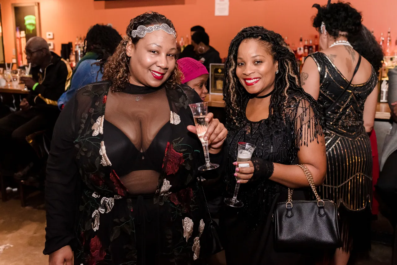 Two women posing for a photo